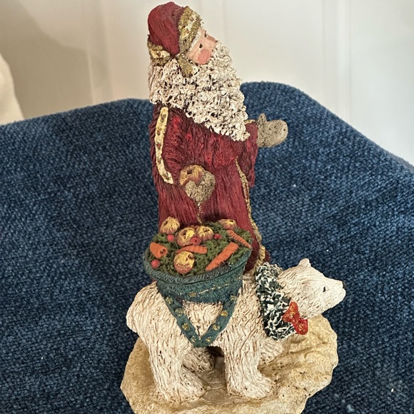 Cute signed Santa with a polar bear friend. Part of the Constance Collection. - Picture 2 of 7